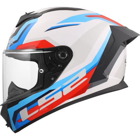 LS2 FF820 RAPID III HYPER WHITE BLUE RED XS
