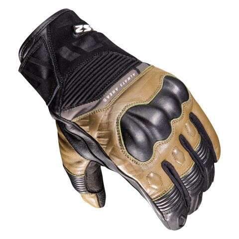 LS2 OCTANE WP LEATHER MAN GLOVES BLACK BROWN M