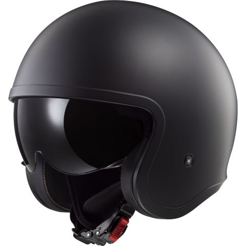 LS2 OF599 SPITFIRE II SOLID MATT BLACK-06 XS