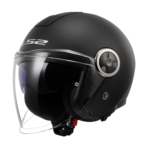 LS2 OF620 CLASSY SOLID MATT BLACK-06 XS