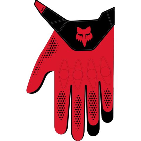FOX Bomber Lt Glove Ce - 3X, Fluo RED MX24