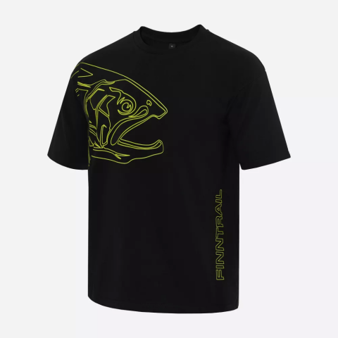 Finntrail T-shirt Big Fish BlackYellow XXL