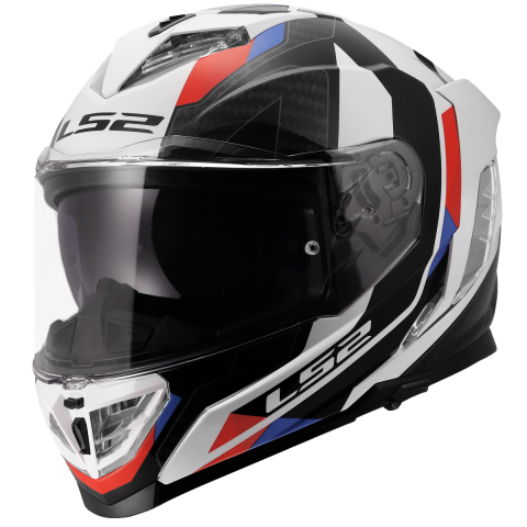 LS2 FF818 STORM III SPORTY WHITE BLUE RED S