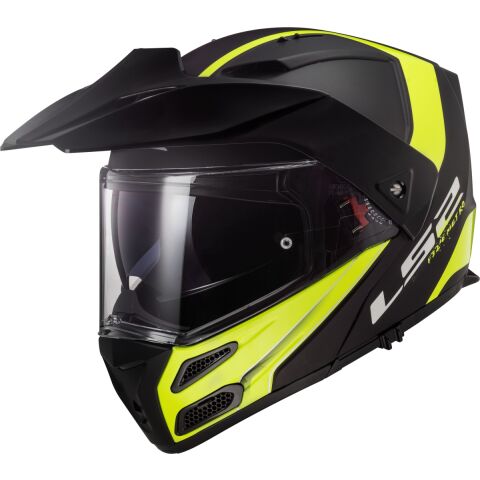 LS2 FF324 METRO EVO RAPID Matt Black Gloss Yellow, FOG FIGHTER (PINLOCK)