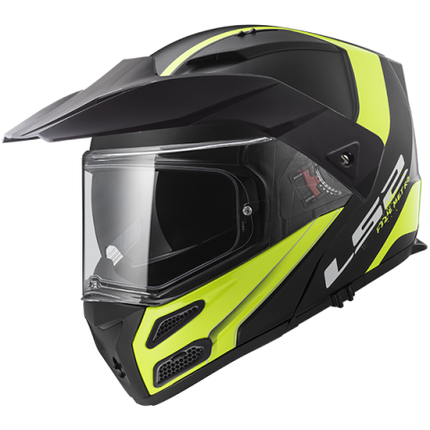 LS2 FF324 METRO EVO RAPID Matt Black Gloss Yellow, FOG FIGHTER (PINLOCK) XS