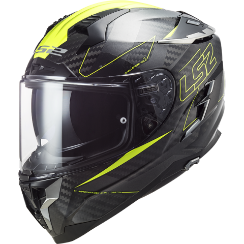 LS2 FF327 CHALLENGER CT2 FOLD GLOSS H-V YELLOW 3XL