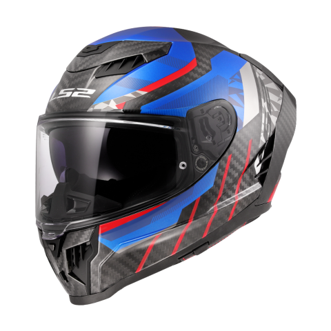 LS2 FF807 DRAGON TRAX BLUE RED 3XL