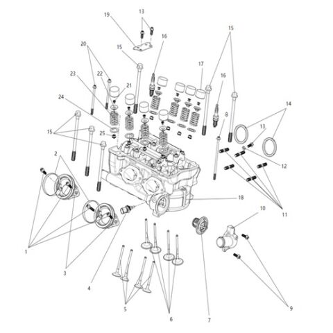 Cylinder head sub-assembly.