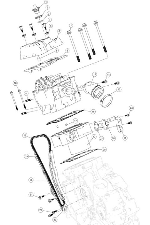 CYLINDER AND CYLINDER HEAD