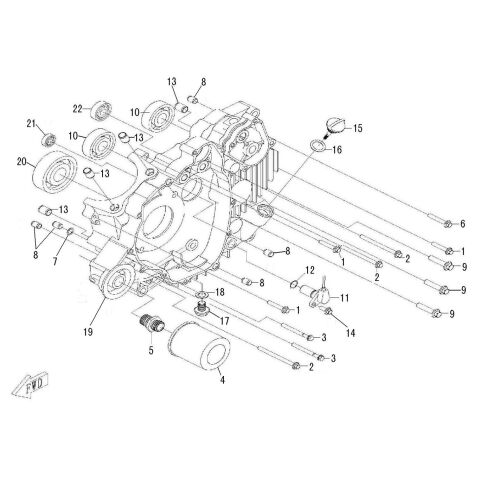 LEFT CRANKCASE (左箱体)