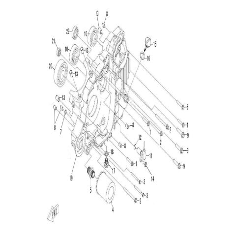 LEFT CRANKCASE