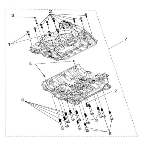 Crankcase sub-assembly