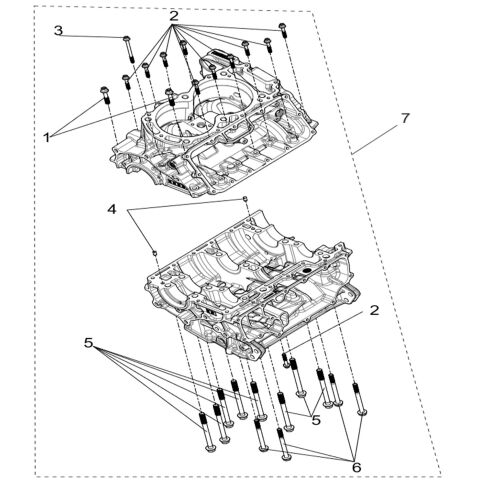 Crankcase sub-assembly
