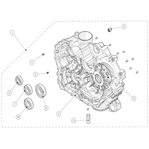LEFT CRANKCASE