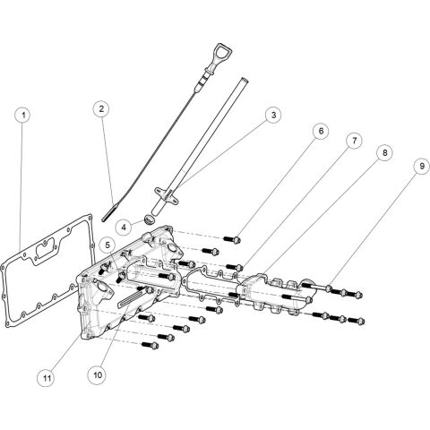 Upper crankcase cover sub-assembly