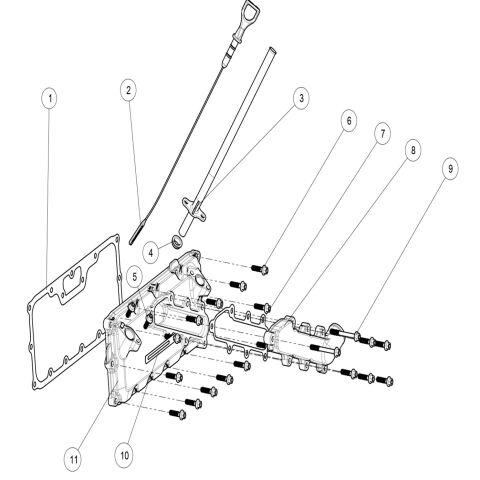 Upper crankcase cover sub-assembly