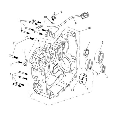 RIGHT CRANKCASE