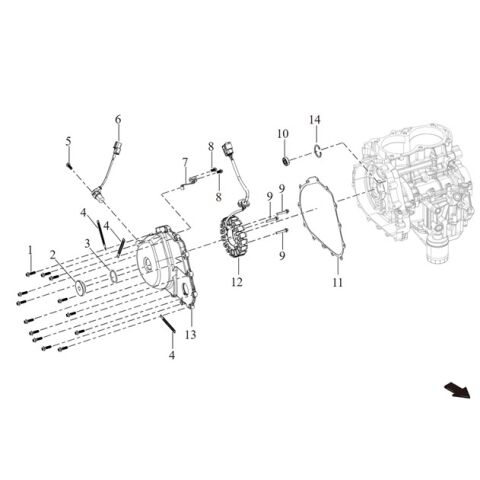 Left crankcase cover