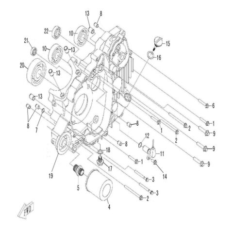 LEFT CRANKCASE