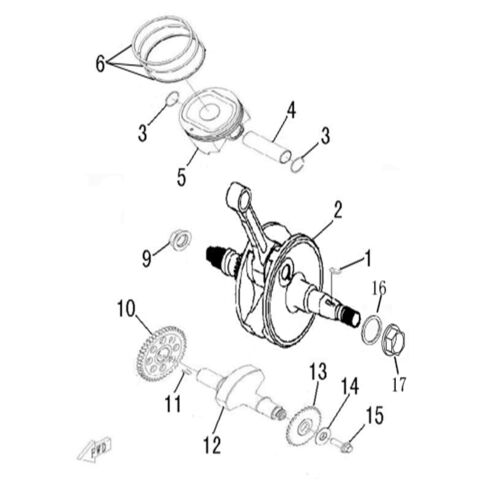 CRANKSHAFT COMP (NEW MODEL)