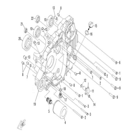 LEFT CRANKCASE