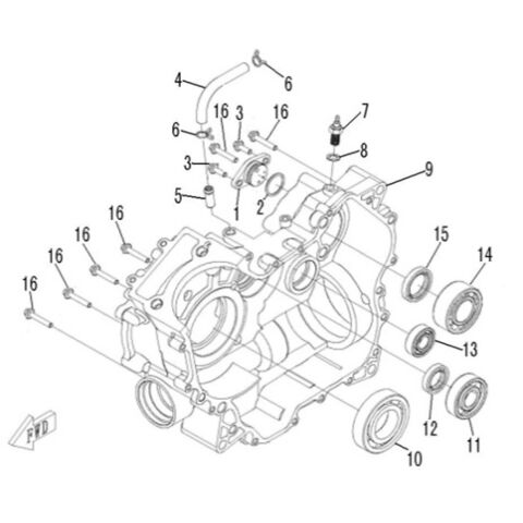 RIGHT CRANKCASE