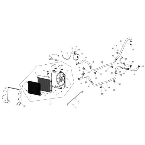 Cooling system assembly