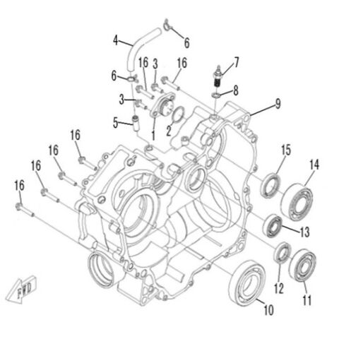 RIGHT CRANKCASE