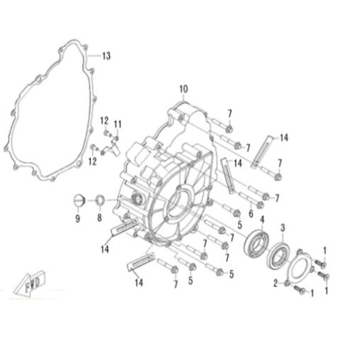 LEFT CRANKCASE COVER