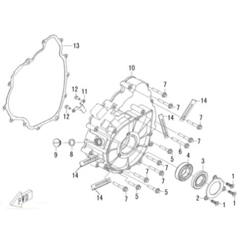 LEFT CRANKCASE COVER