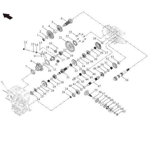 REAR GEARBOX (sect. B)