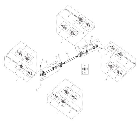 TRANSMISSION SYSTEM ASSEMBLY (NARROW VEHICLE VERSION)