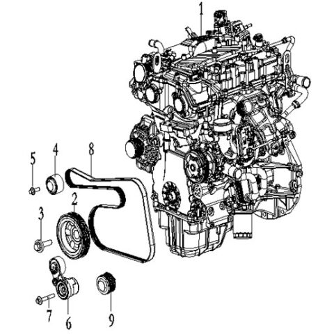 DAMPER，PULLEY ASSY,TORSIONAL