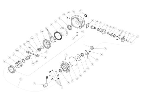REAR AXLE(with differential，no ABS)