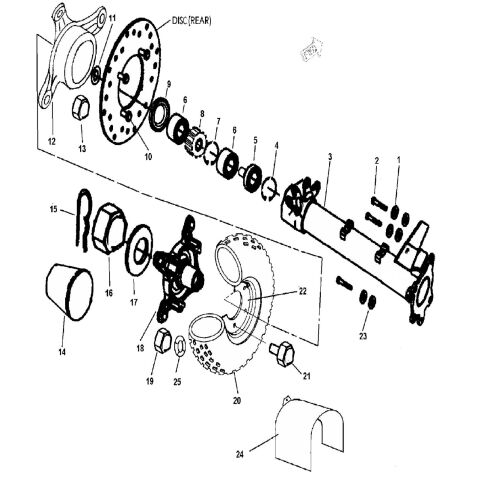 WHEEL REAR (FOR EUROPE)