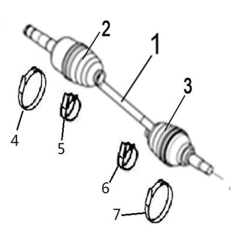 REAR LEFT DRIVE AXLE (XL)