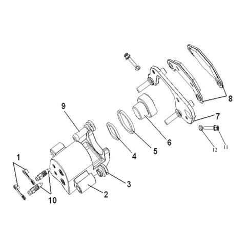 BRAKE CALIPER,L.FR 0F EUROPE BRAKING SYSTEM