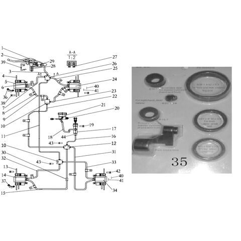 BRAKING SYSTEM (T3 WITH REAR AXLE DIFFERENTIAL)