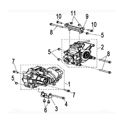 FRONT AND REAR GEAR-BOX