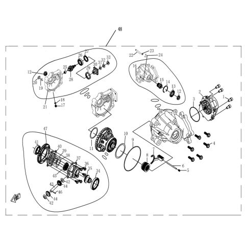 FRONT GEAR-BOX ASSY