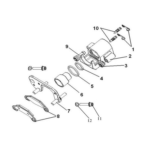 BRAKE CALIPER,R.RR 0F EUROPE BRAKING SYSTEM