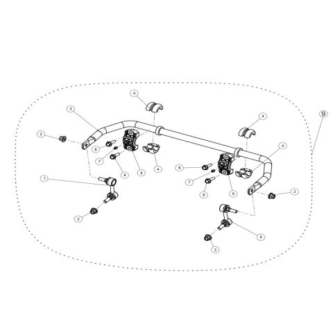 REAR STABILIZER BAR ASSEMBLY