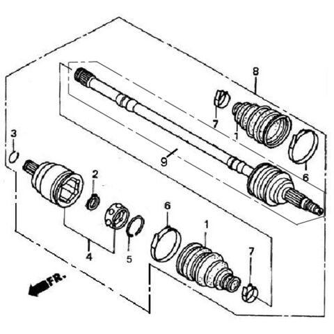 FRONT DRIVE AXLE  (FOR 4WD)
