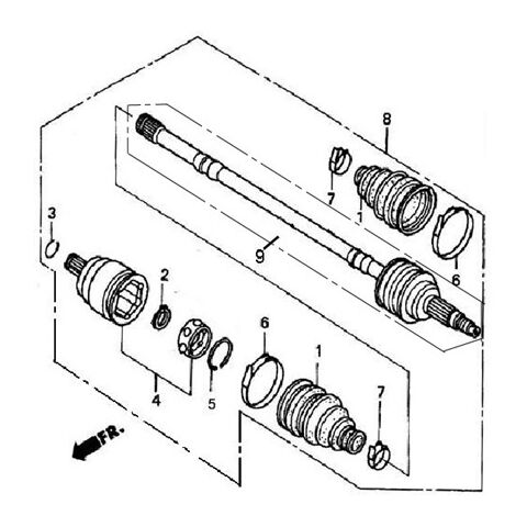 FRONT DRIVE AXLE（FOR 4WD）
