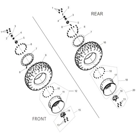 WHEEL COMBINATION (EU 29-INCH ANTI-DROP)