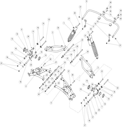 REAR SUSPENSION,WIDE VERSION