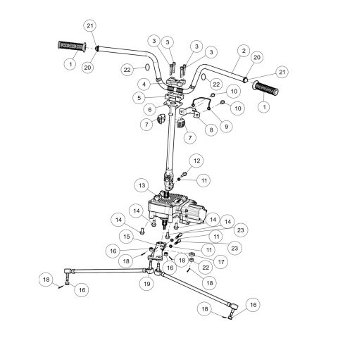 Steering system,narrow version.