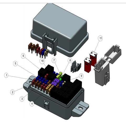 Fuse box.