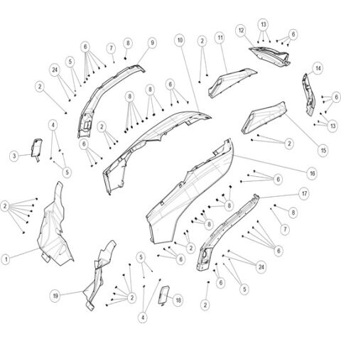 REAR PLASTIC PARTS