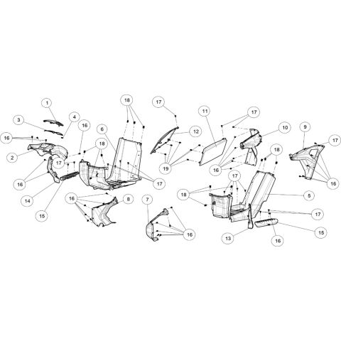 MIDDLE  PLASTIC PARTS(SHORT)